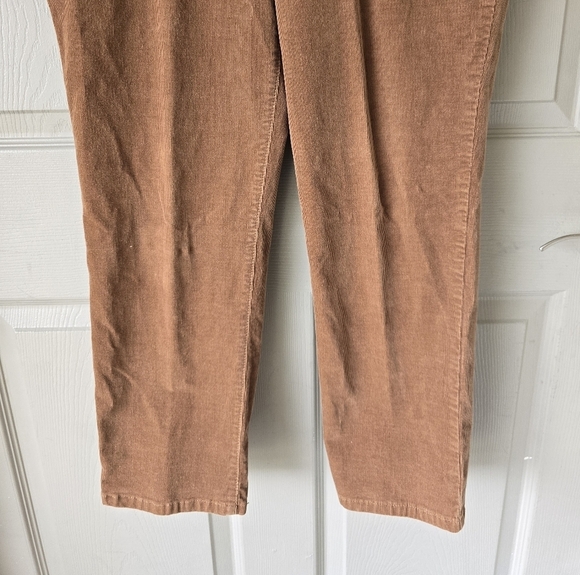Talbots Courdory Pants Women Size 8P Brown Signature Retro Casual Logo - Picture 4 of 12